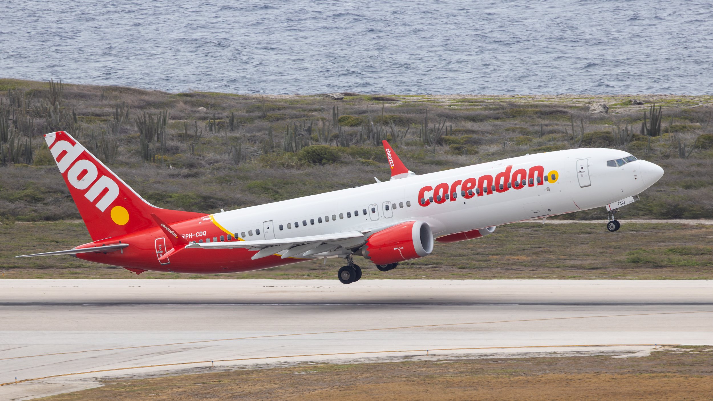 Corendon Boeing 737 Max 9 PH-CDQ in Curaçao for special FIFA 2026 World Cup Flights