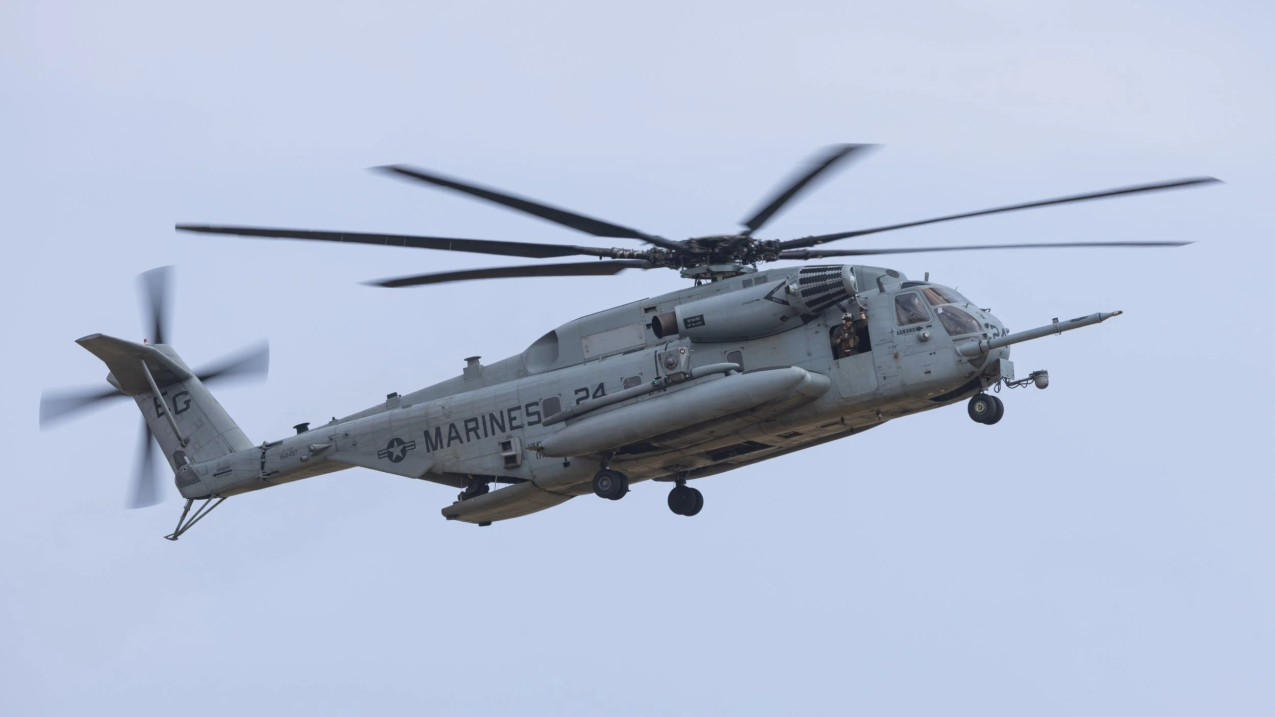 USMC CH-53E BuNo 162487 arriving in Curacao TNCC 09 Apr 2026