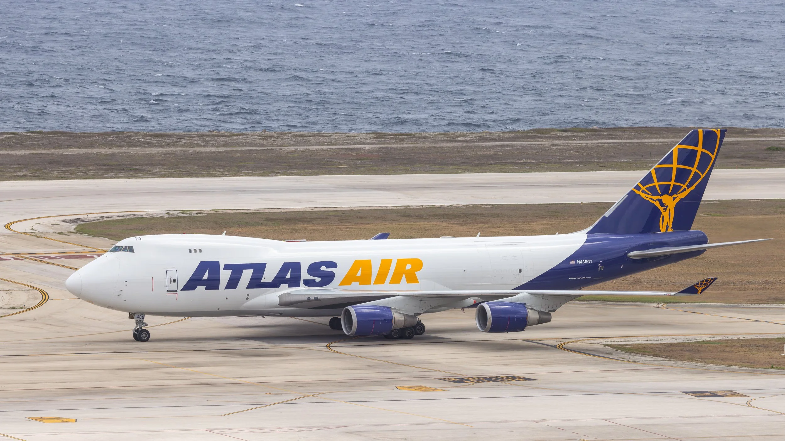 Atlas Air Boeing 747-400F N438GT Curacao TNCC 08 Apr 2026
