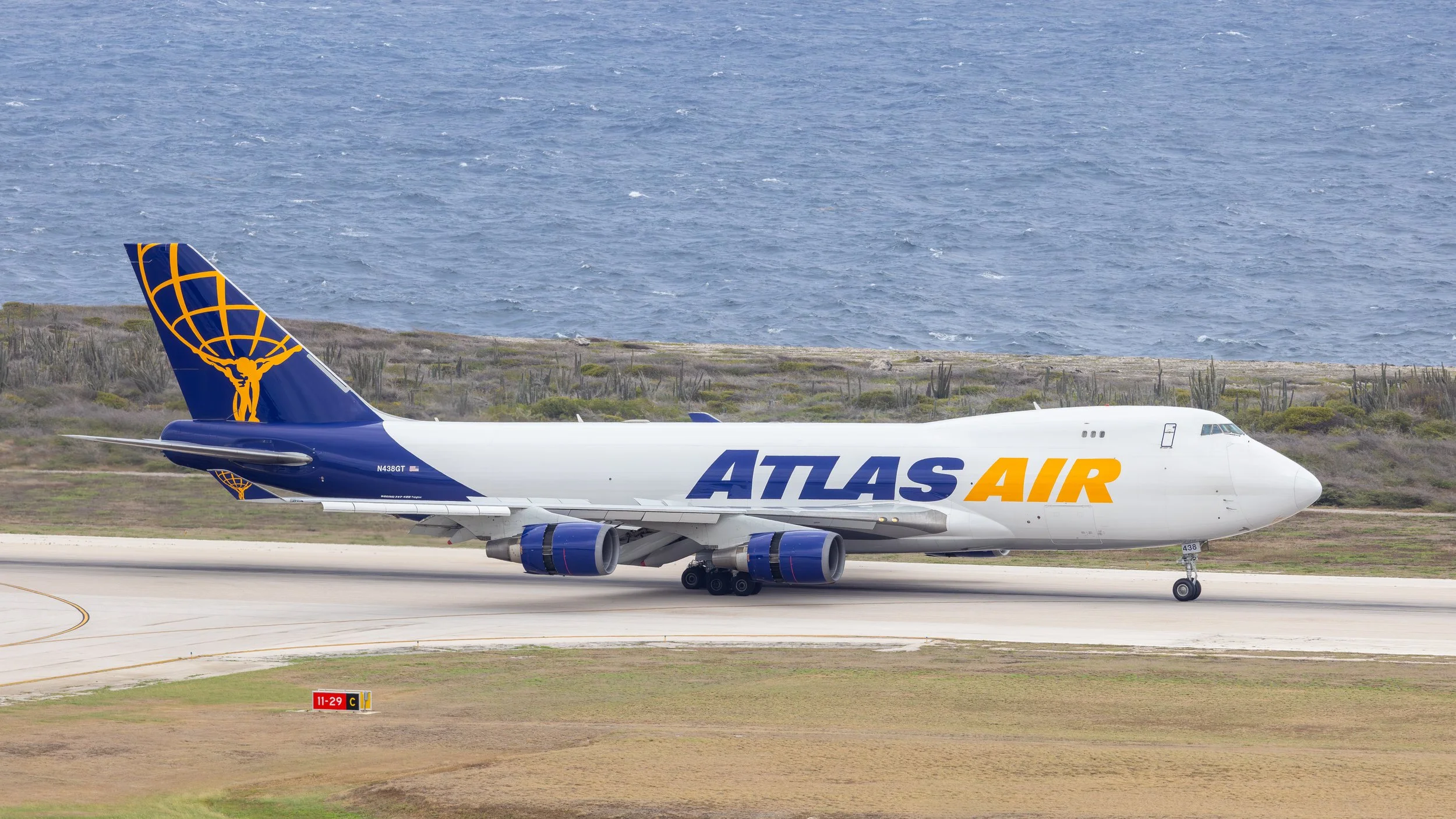 Atlas Air Boeing 747-400F N438GT Curacao TNCC 08 Apr 2026