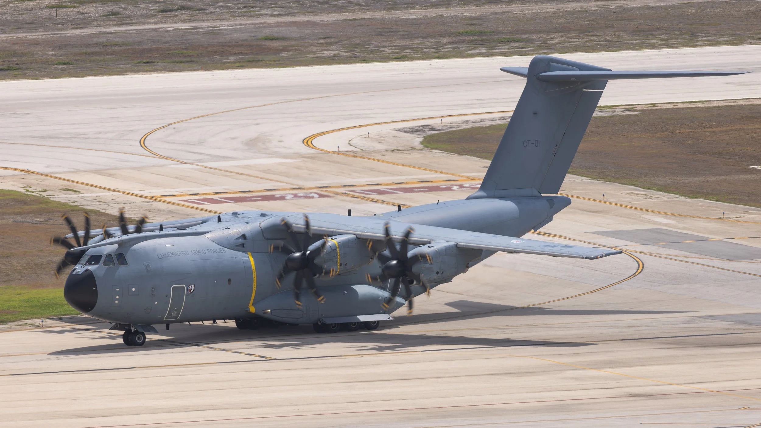 Luxemburg Armed Forces Airbus A400M CT-01 in Curacao TNCC July 1st 2026