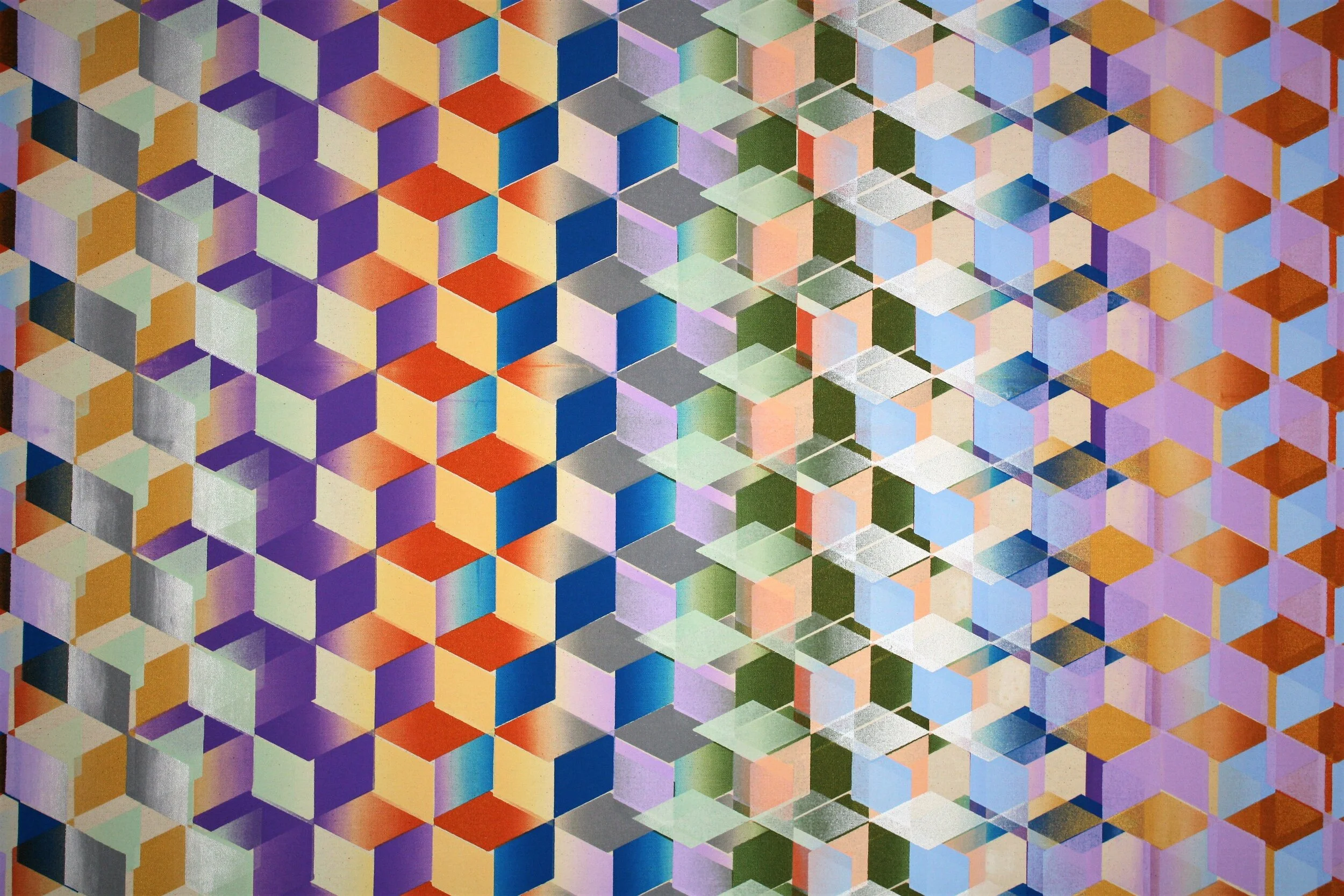 Bright Pastel Building Blocks close up