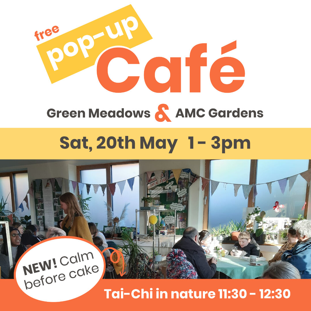 It's almost that time again... ☕

Saturday 20th May, Green Meadows and @amcgardens are hosting the next Pop-Up Caf&eacute; - come along and enjoy some FREE freshly baked goods and a brew (or two!) from 1-3pm.

That's not all... we're switching things