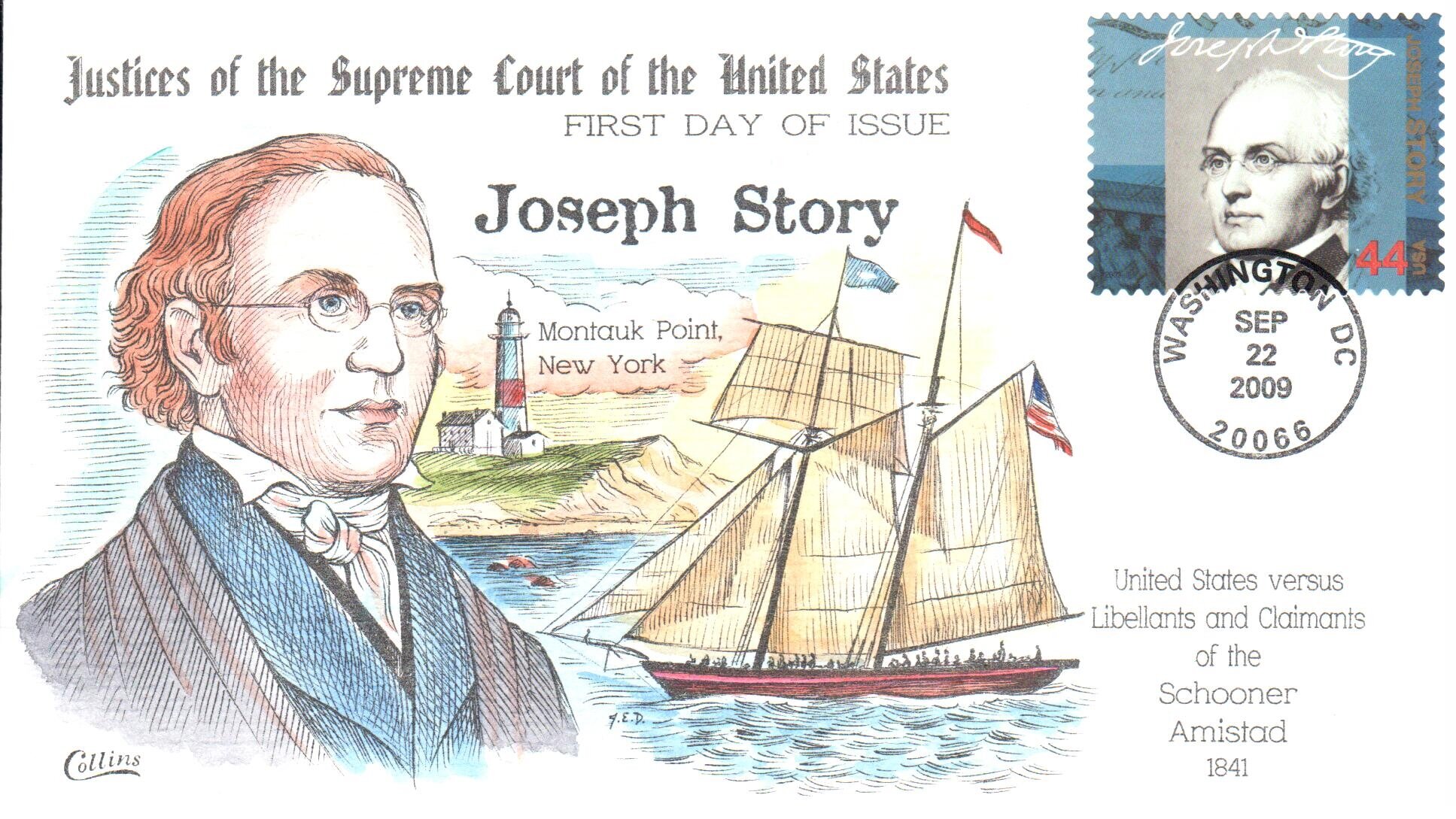 B4701 Supreme Court Justices: Joseph Story Collins First Day Covers B4701 Supreme Court Justices: Joseph Story Collins First Day Covers