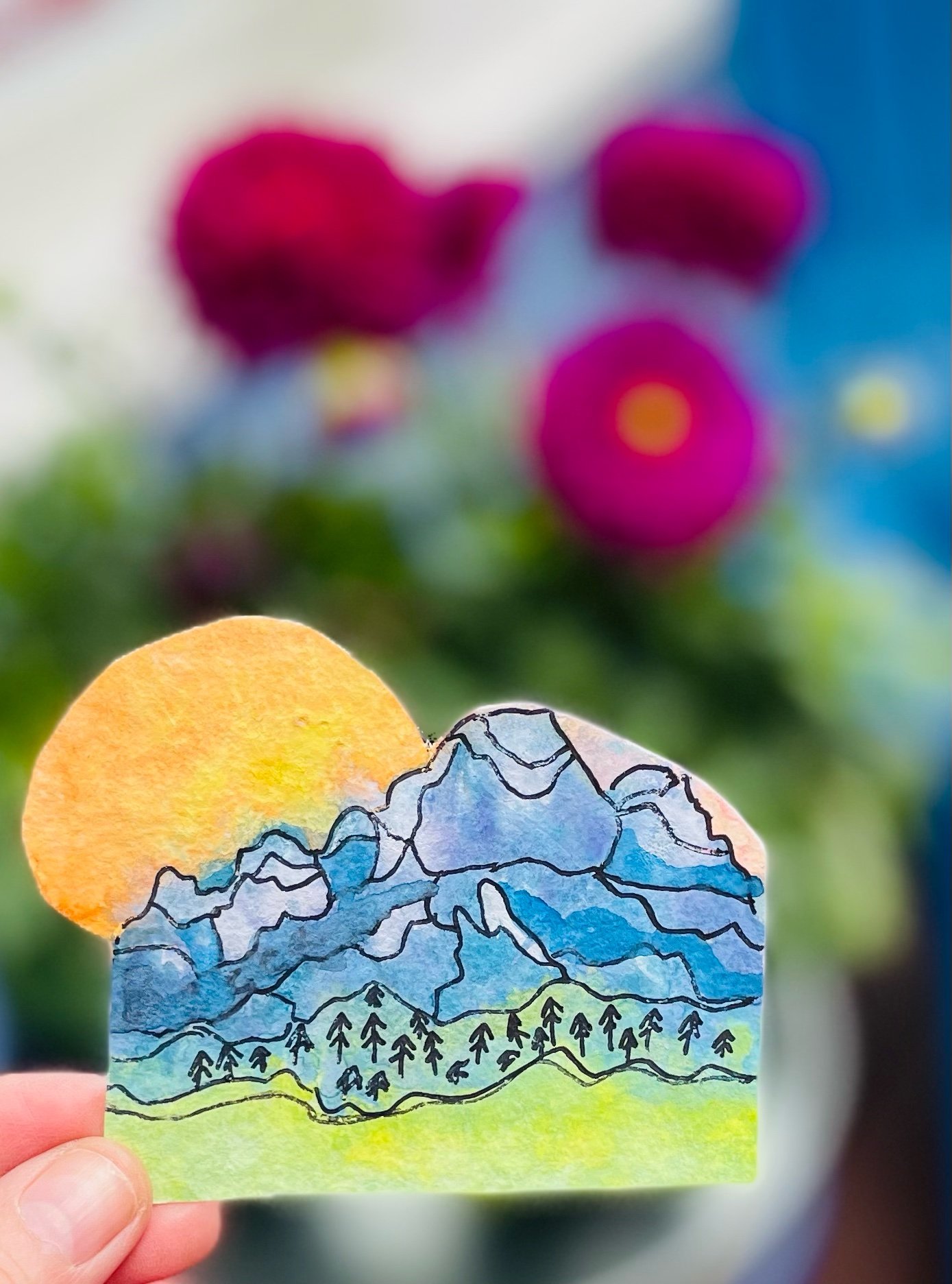 Watercolor mountains (Copy)