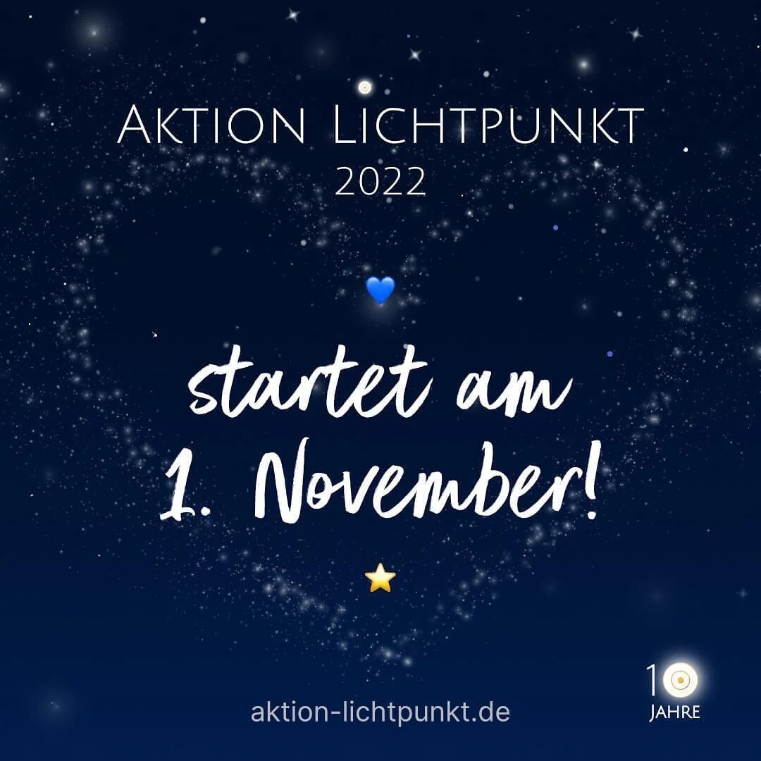 Hey psst &hellip; bald ist es wieder so weit! Bald startet die Aktion Lichtpunkt zum 10 mal.
*
Wieder haben sich tolle Menschen versammelt, um in der Gemeinschaft zu trauern, zu Gedenken und neuen Mut zu sch&ouml;pfen!

Hast du deinen Lichtpunkt scho