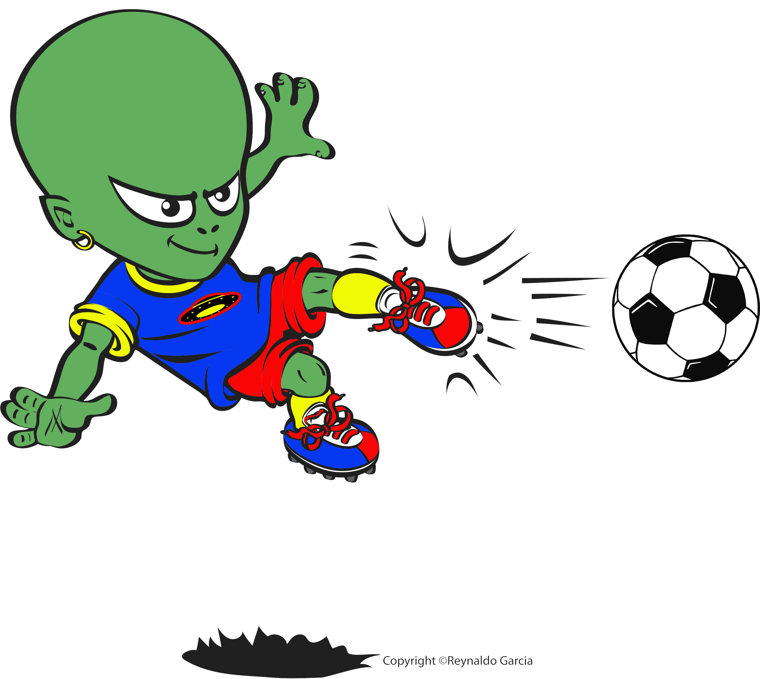 ALIEN PLAYING SOCCER WHITE SHIRT reverse - Copy.png