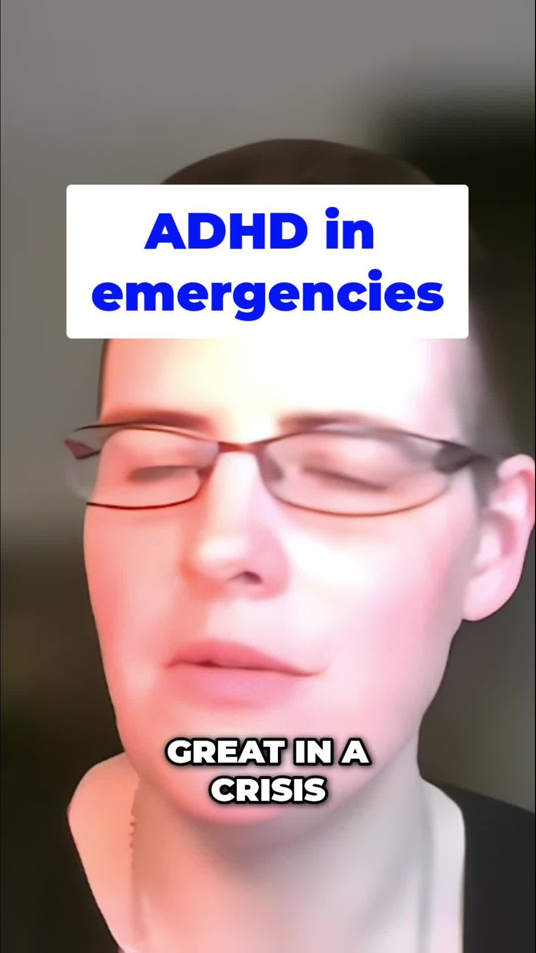How are You in a Crisis?
What happens to you in a crisis? Not exclusively, but often, ADHDers are calm, cool, and collected. This can translate to our employment, too!
Video Source: ADHD Education Hour from The ADHD Guild
#ADHD #ND #Neurodiversity