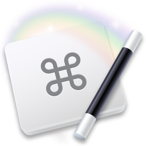 keyboard maestro icon, a magicians wand