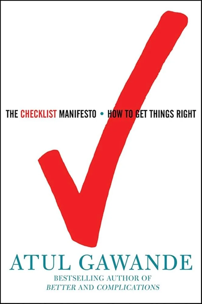 The book cover for the Checklist Manifesto