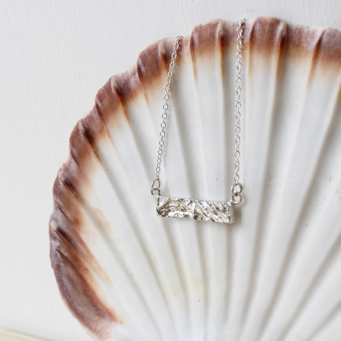 Sterling Silver Atlantic Bar Necklace