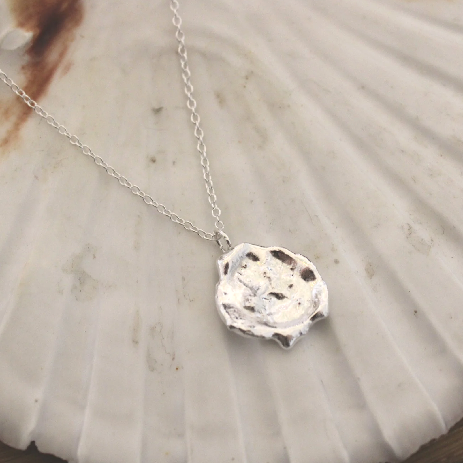 Sterling Silver Water Cast Necklace