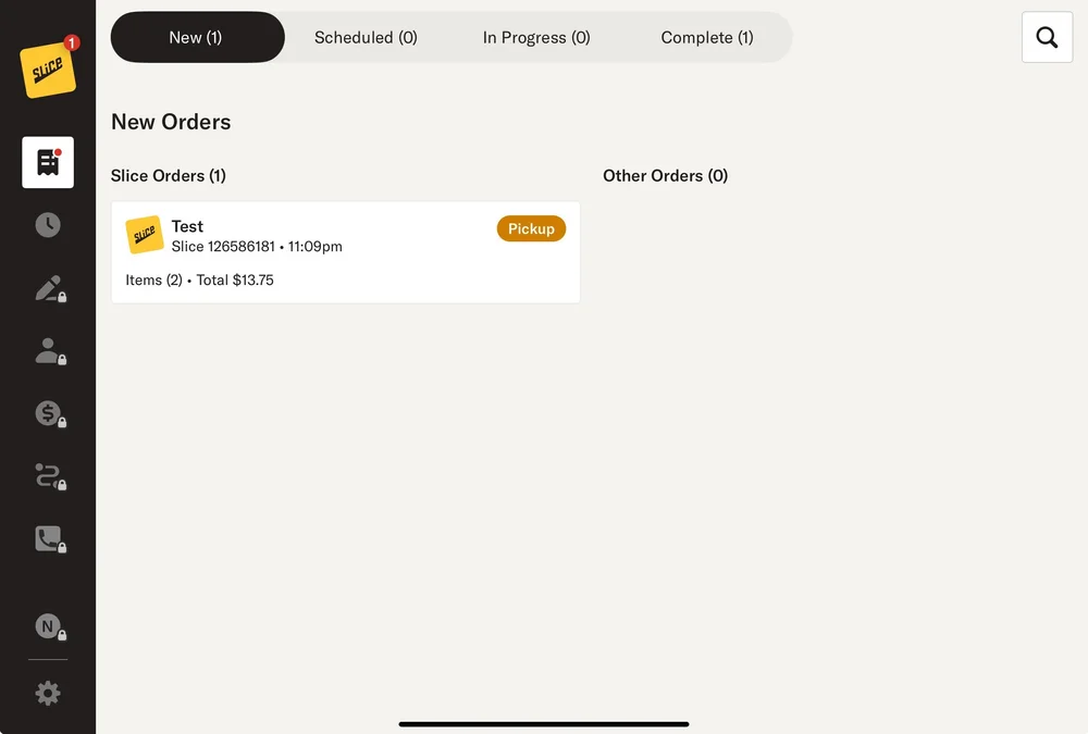 Slice — Online Ordering - Order Management