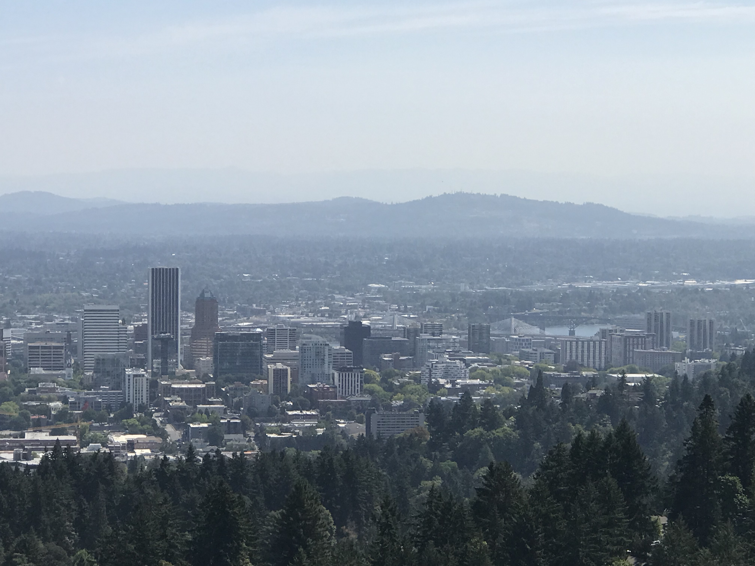 View from the Pittock House Gardens