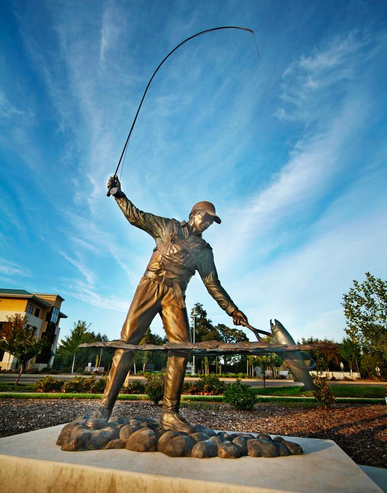“Fly Fisherman” at Sculpture Park