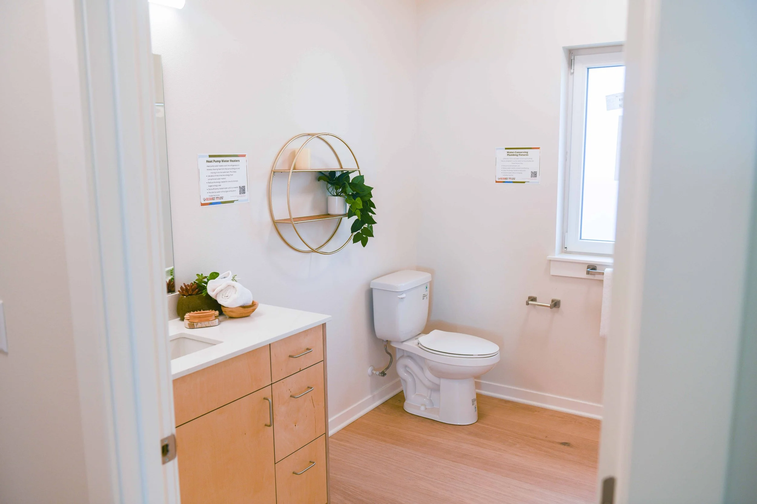 ADA-ready interior bathroom.