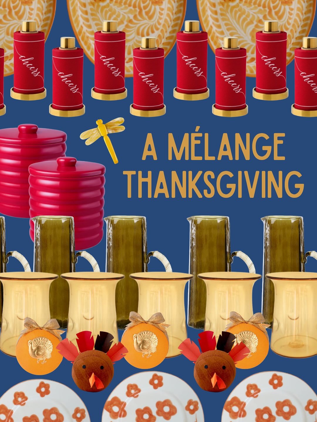 We&rsquo;re setting the scene for Thanksgiving in true M&eacute;lange style. Layering, mixing, and matching is encouraged to create a holiday tablescape that is unexpected and uniquely matches your aesthetic!

#tabledesign #thanksgiving