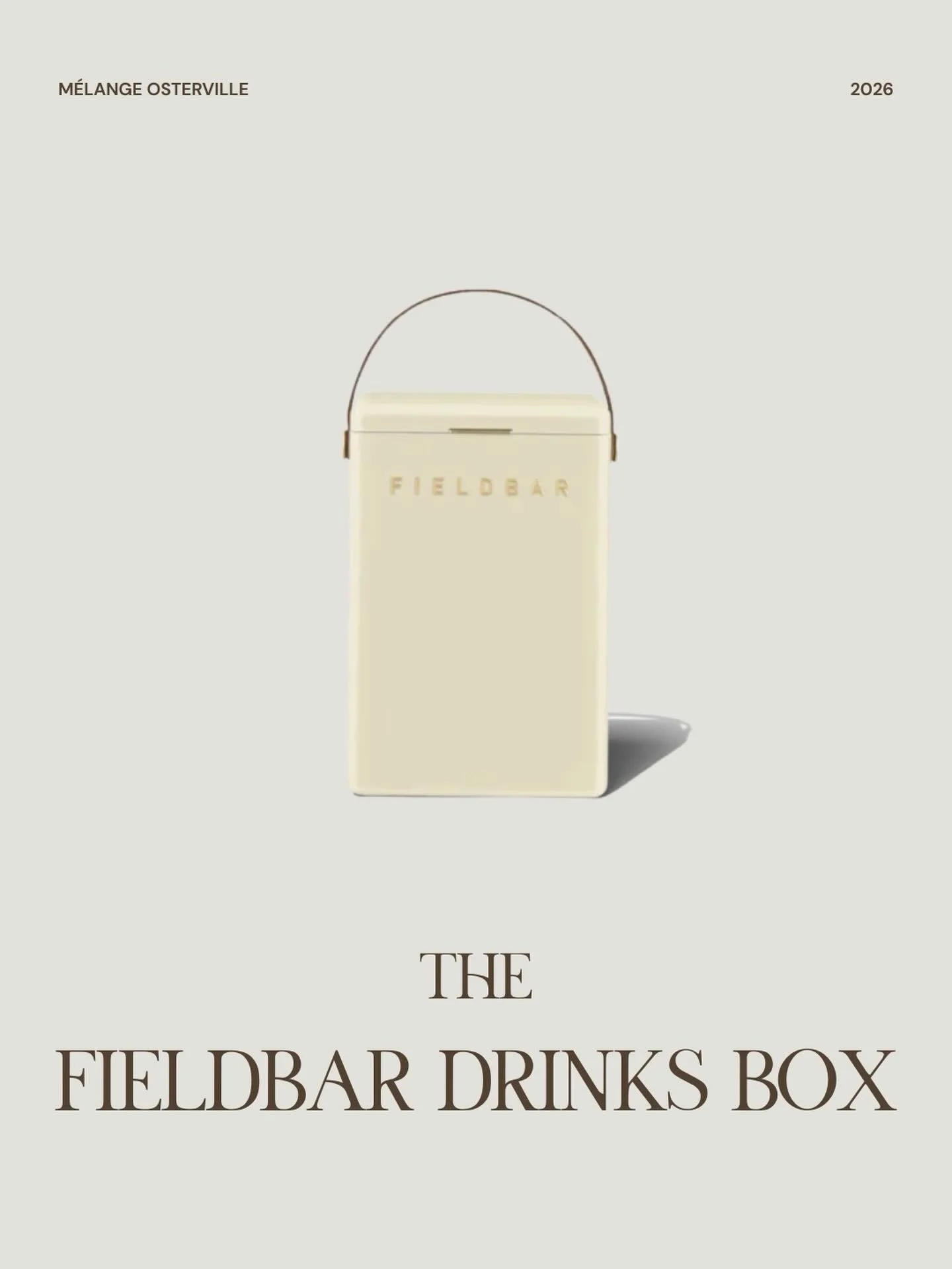 Our next obsession: The Fieldbar Drinks Box. A beautifully designed cooler that&rsquo;s equal parts functional and refined. Perfect for beach days, picnics, or adding a touch of glamour to your bar.