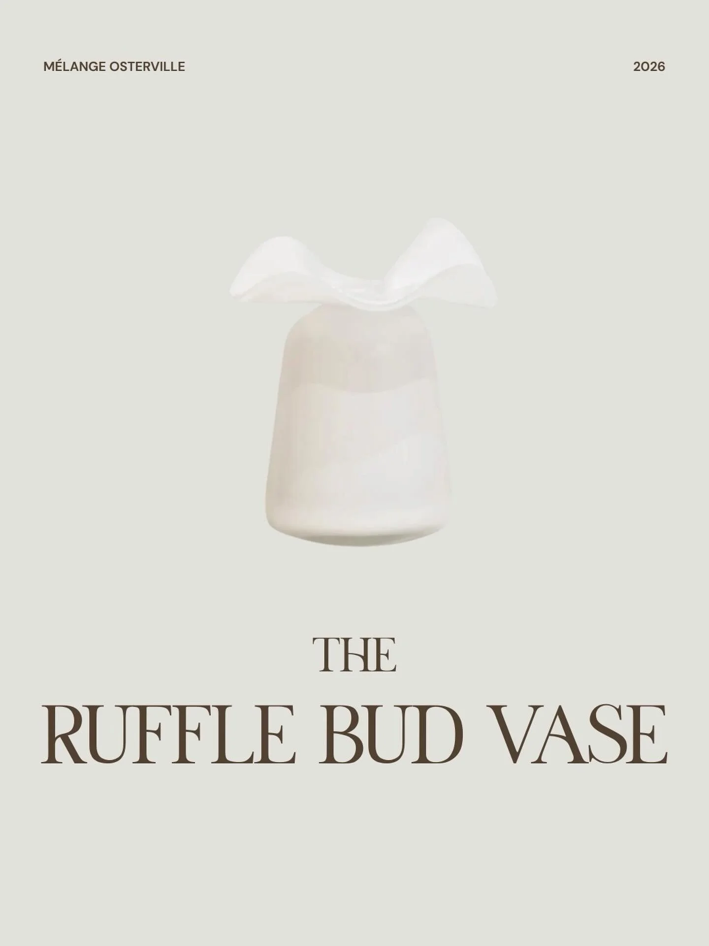 The Ruffle Bud Vase comes in many shapes, colors, and sizes! It&rsquo;s a bestseller for a reason! Each vase is hand crafted and one of a kind. It is perfect for a single bloom, standing on its own, or even to hold your toothbrush!