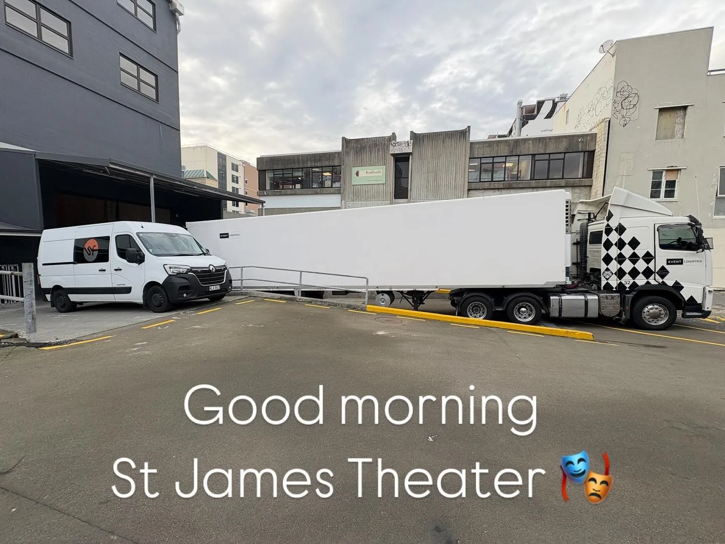 Load in day at the St James Theatre Wellington. The Dracula stage shows take over for Thursday, Friday & Saturday.