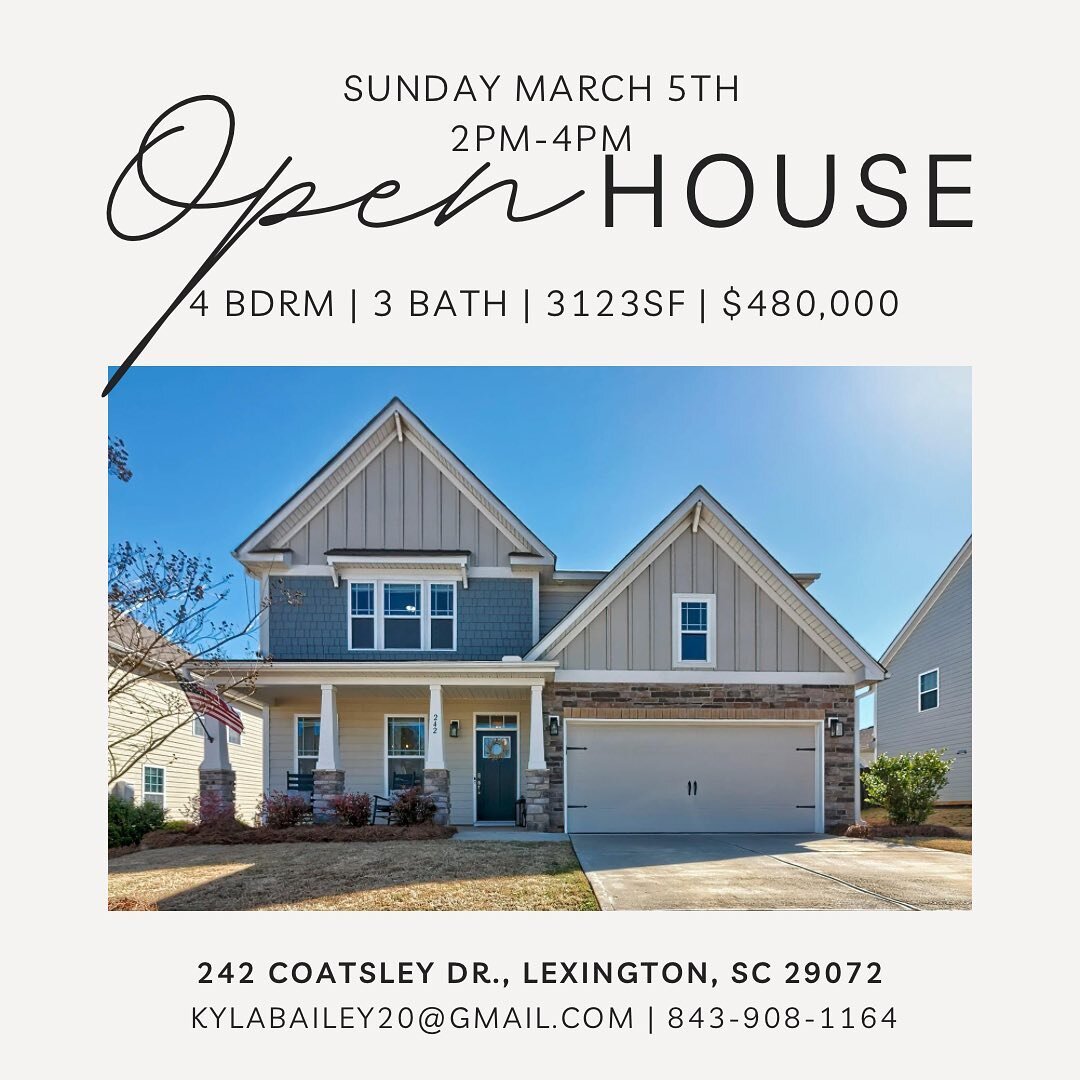 Come see me today! Open house at this beauty from 2-4pm!!