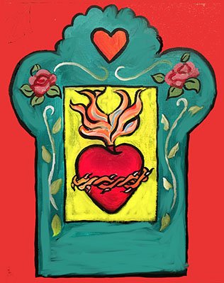 Fiery Heart Cabinet