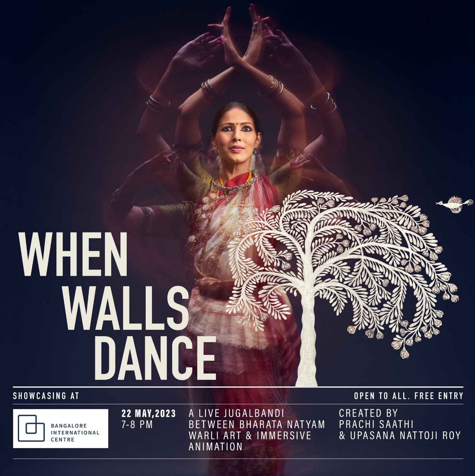 Prepare to be entranced as we bring you 'When Walls Dance' in Bengaluru on May 22nd, Monday from 7:00-8:00 pm at the prestigious  @bicblr Bangalore International Centre. 

You won't want to miss this stunning display of art and creativity. RSVP now t