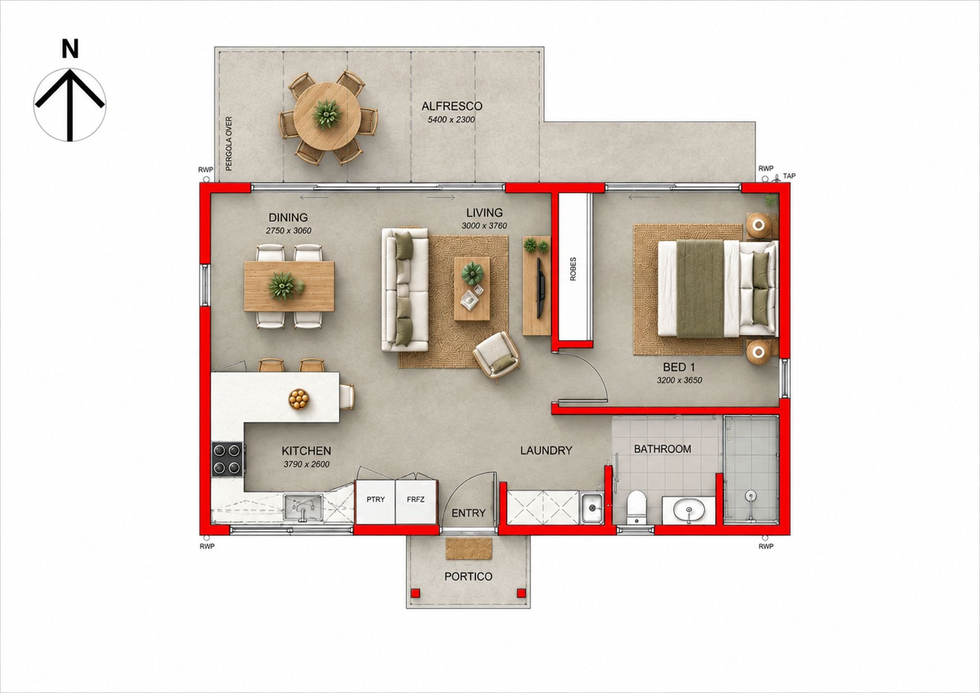 1 BED CUBBY
