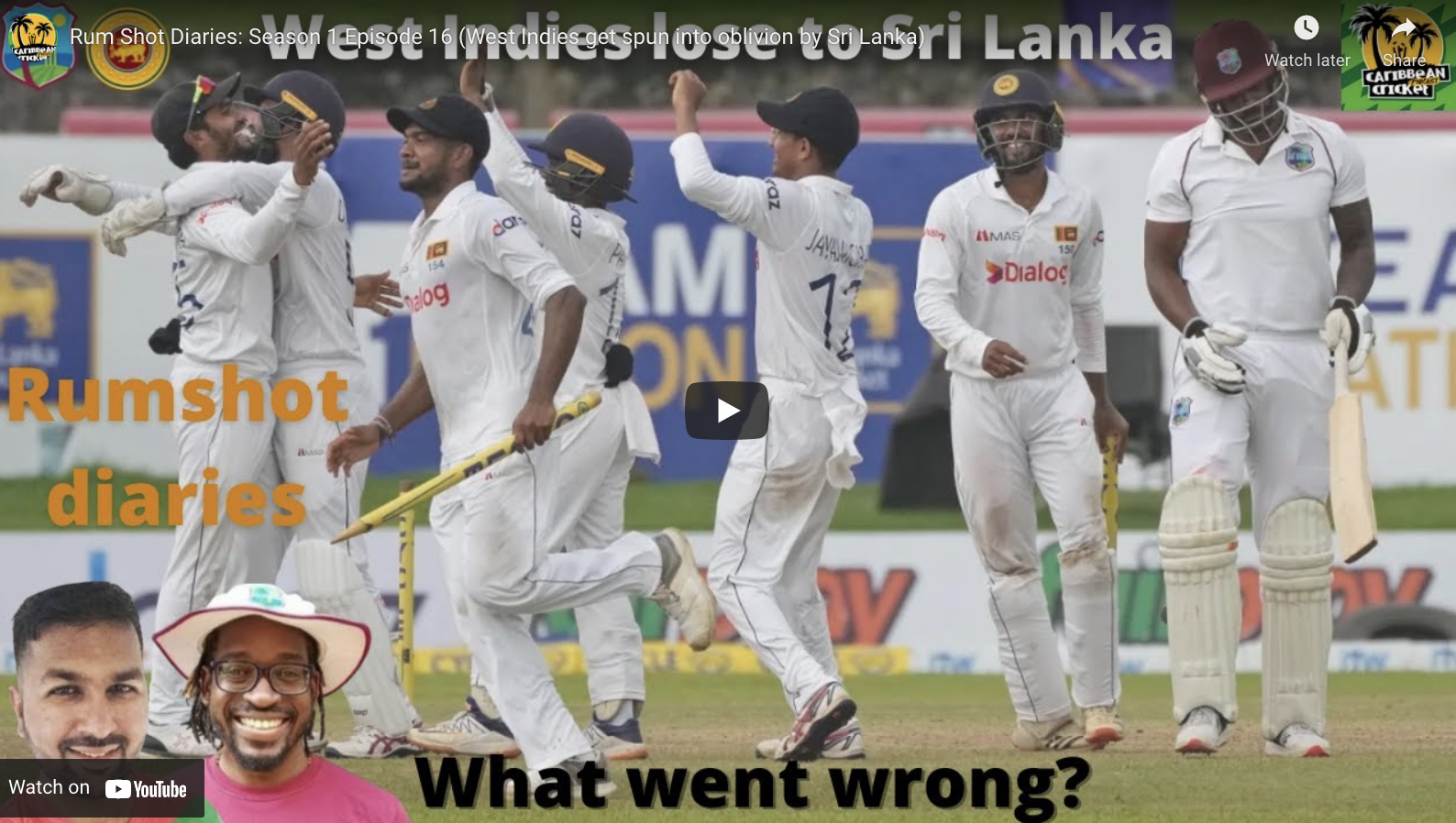 Rum Shot Diaries: Season 1 Episode 16 (West Indies get spun into oblivion by Sri Lanka)