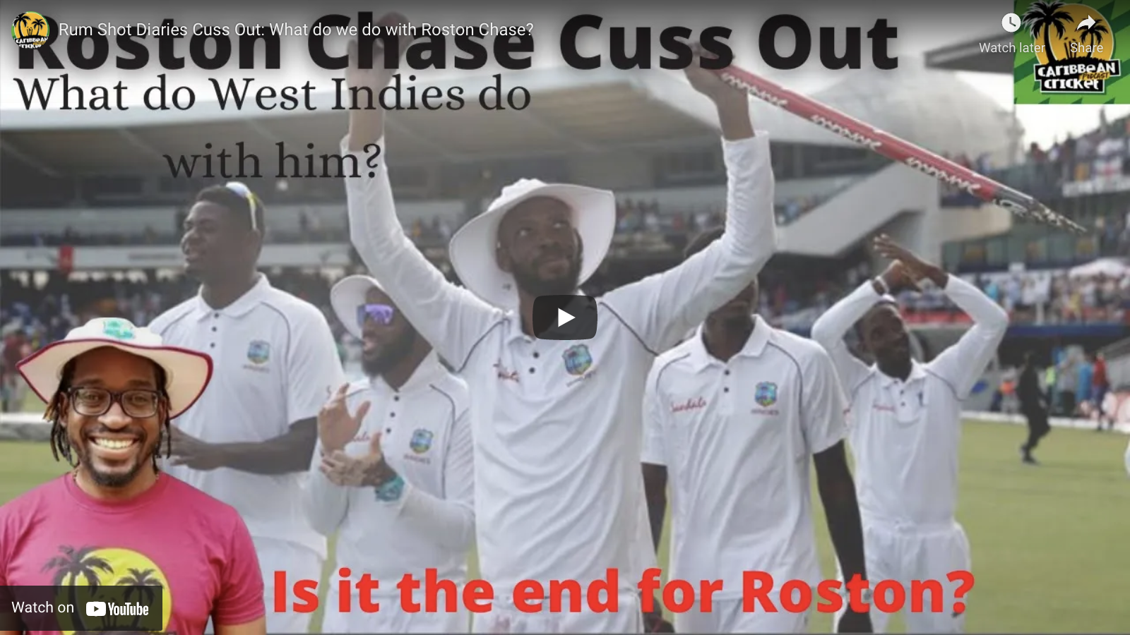 Rum Shot Diaries Cuss Out: What do we do with Roston Chase?