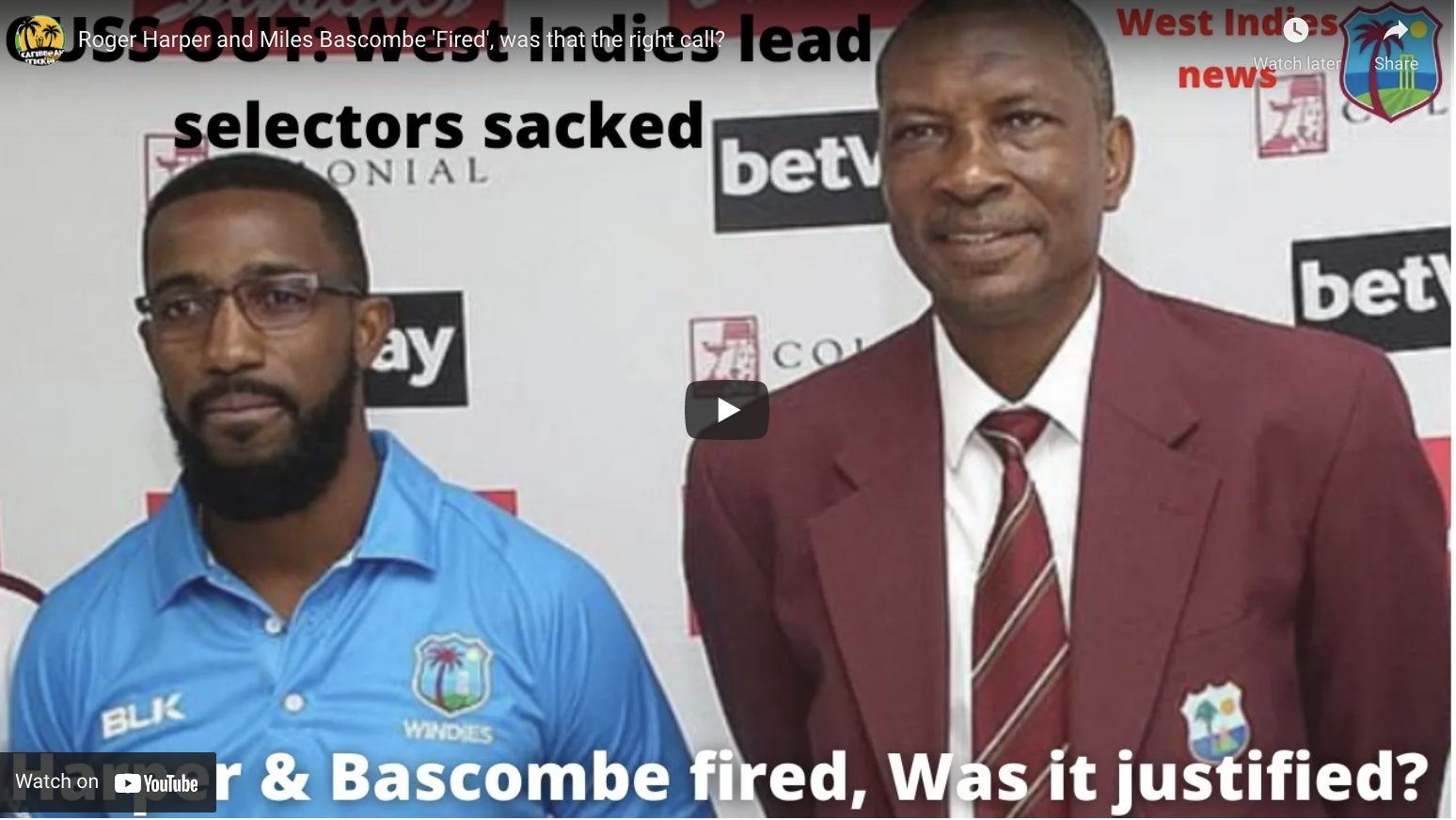 Roger Harper and Miles Bascombe 'Fired', was that the right call?
