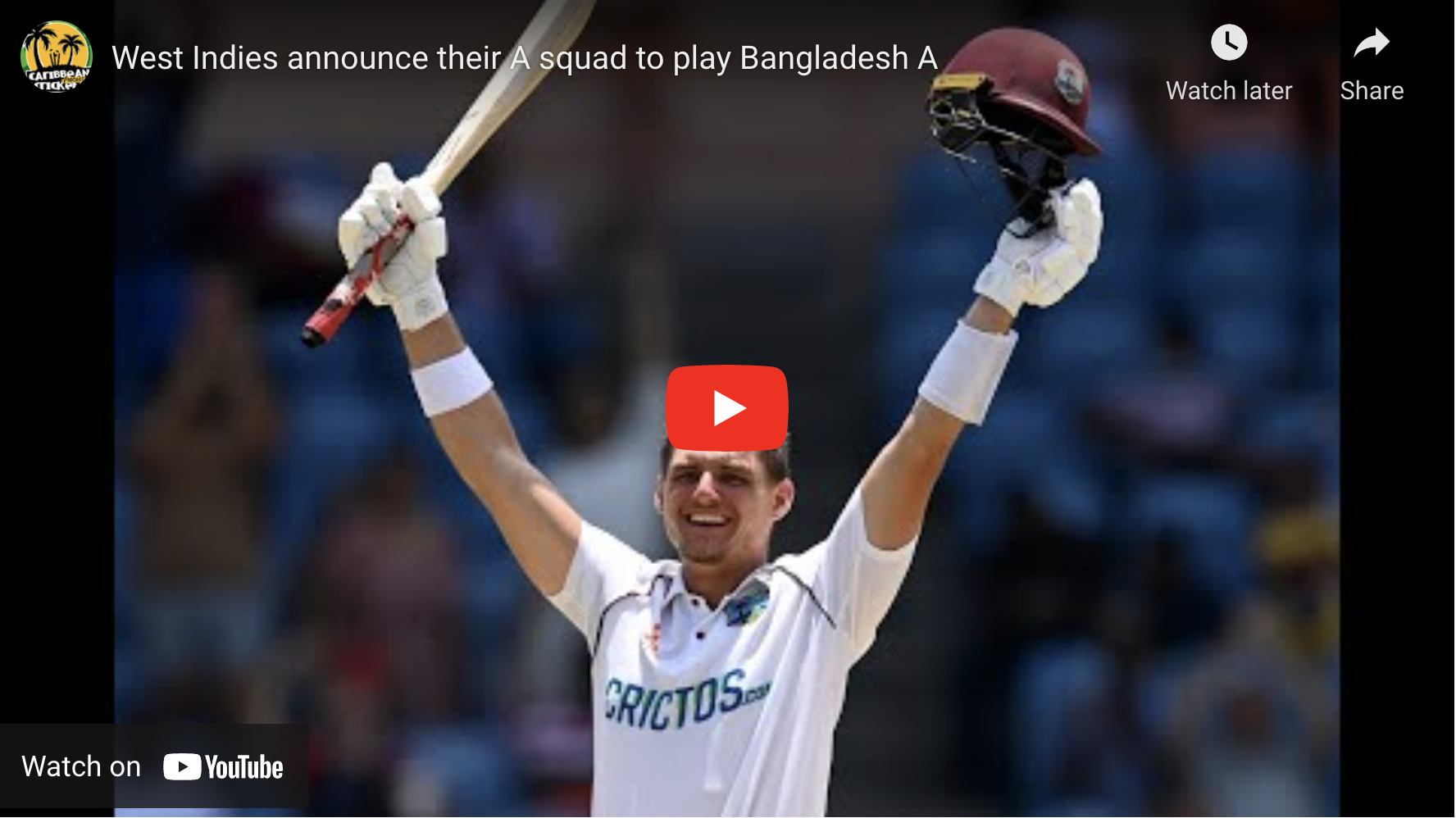 West Indies announce their A squad to play Bangladesh A