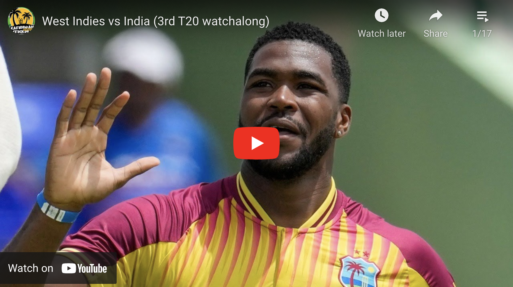 All Live watchalongs can be watched here of The 6ixty and CPL