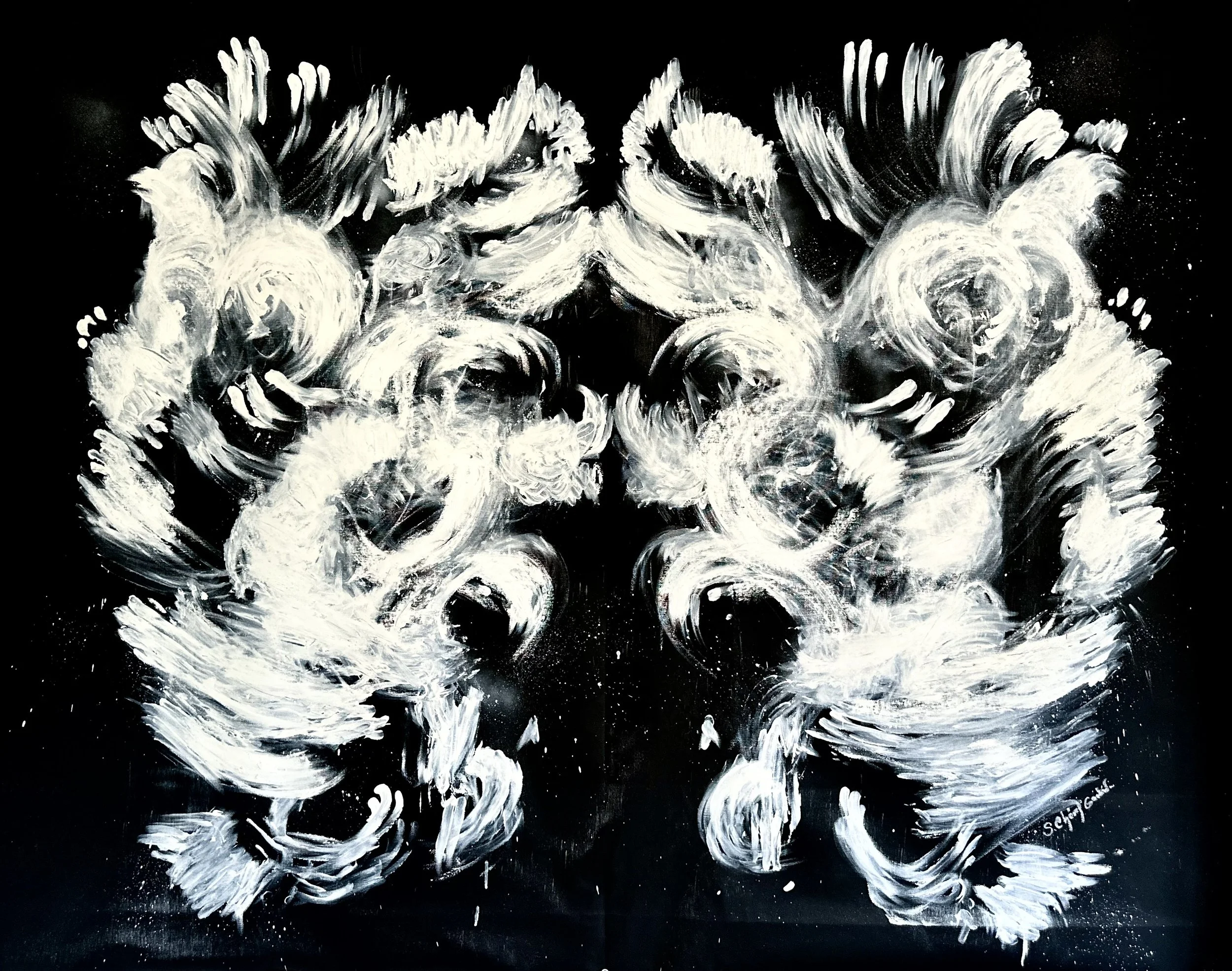 If Horses had Wings 48X60 Inch.