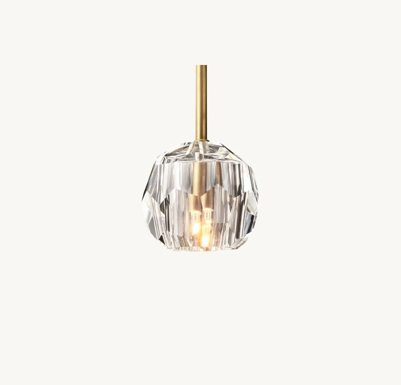 Restoration Hardware -Boule De Cristal Clear Glass Rod Pendant