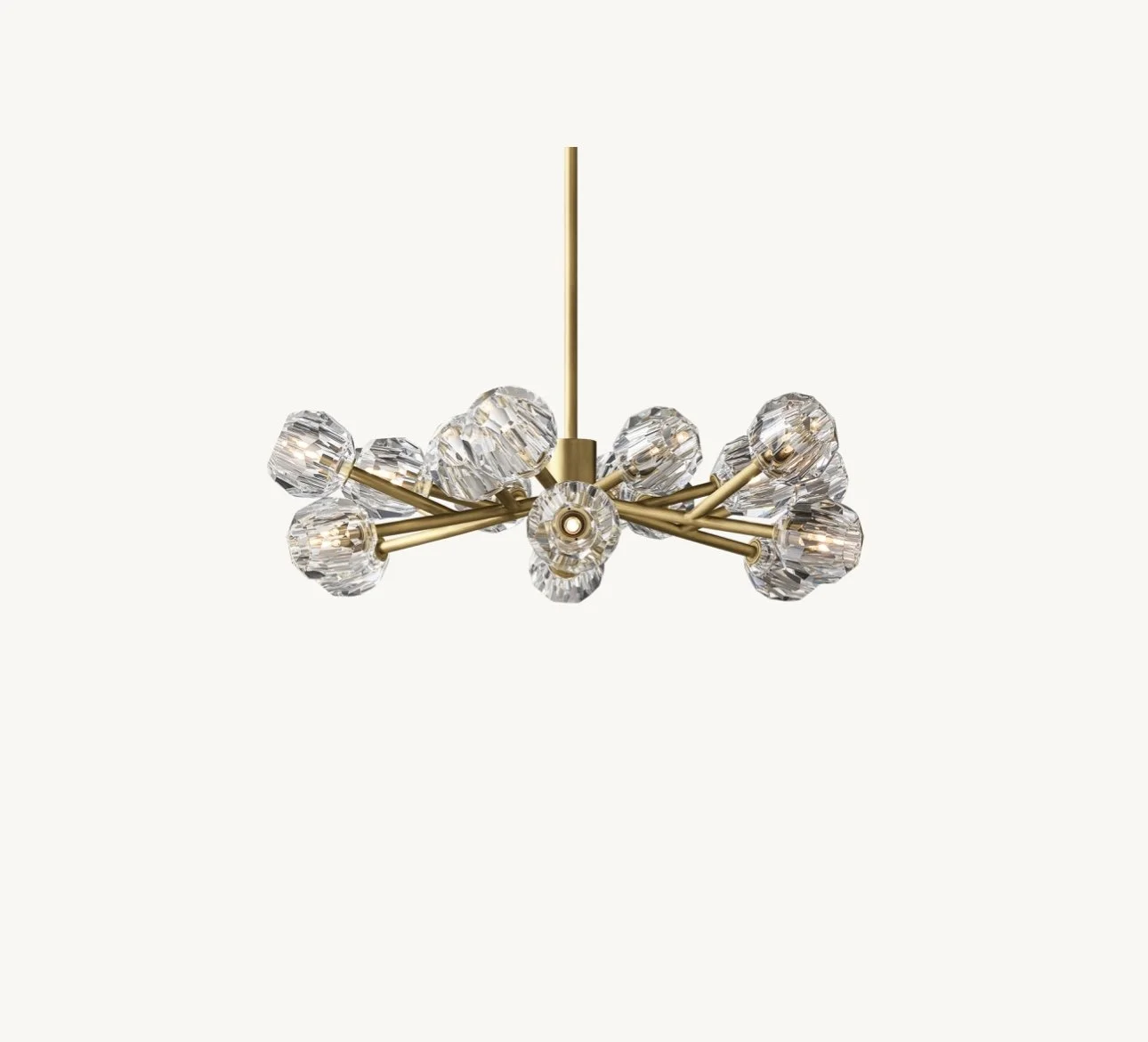 Restoration Hardware-Boule De Cristal Clear Glass Round Chandelier 36"