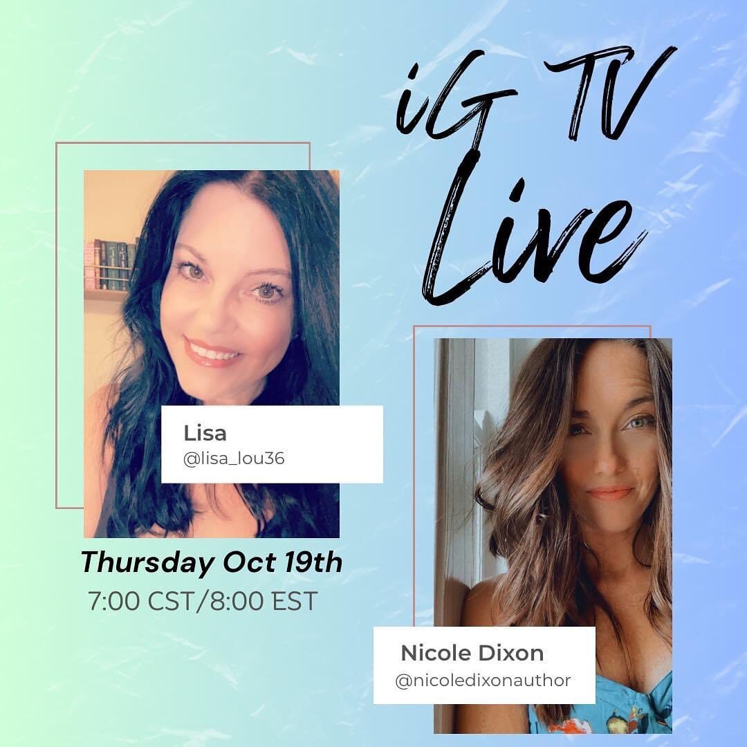 ✨TODAY✨ is the day!

Be sure you catch @lisa_lou36 and I tonight, live on Instagram! 📣 

Come in your pajamas if you want, I&rsquo;ll be in mine! 😉💋

#bookstagram #instagramlive #indieauthor #romanceauthor #romancereadersofinstagram