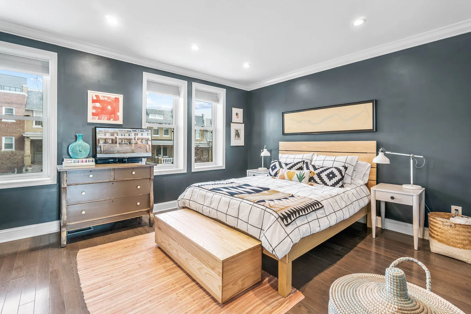 Custom headboard and chest