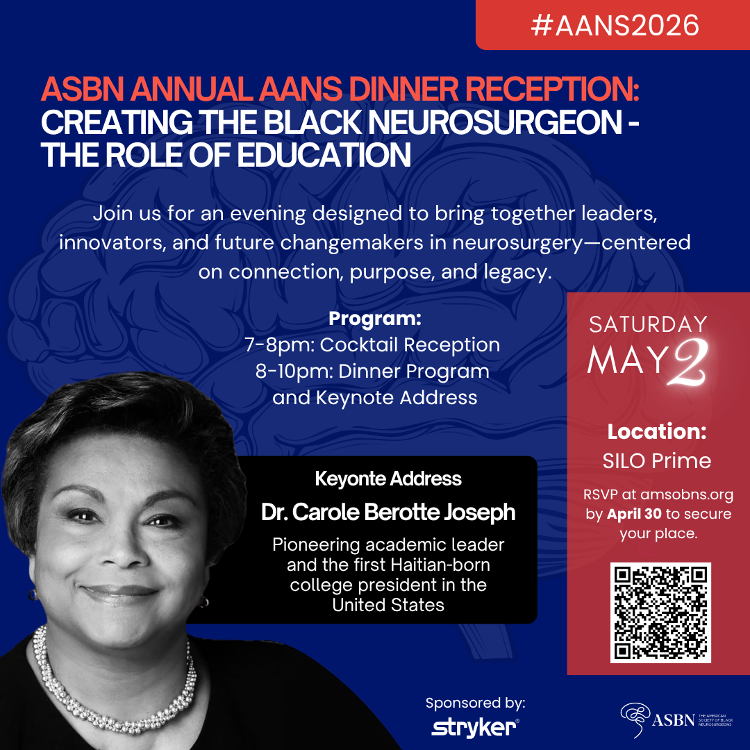 ASBN Annual AANS Dinner Reception — American Society of Black Neurosurgeons