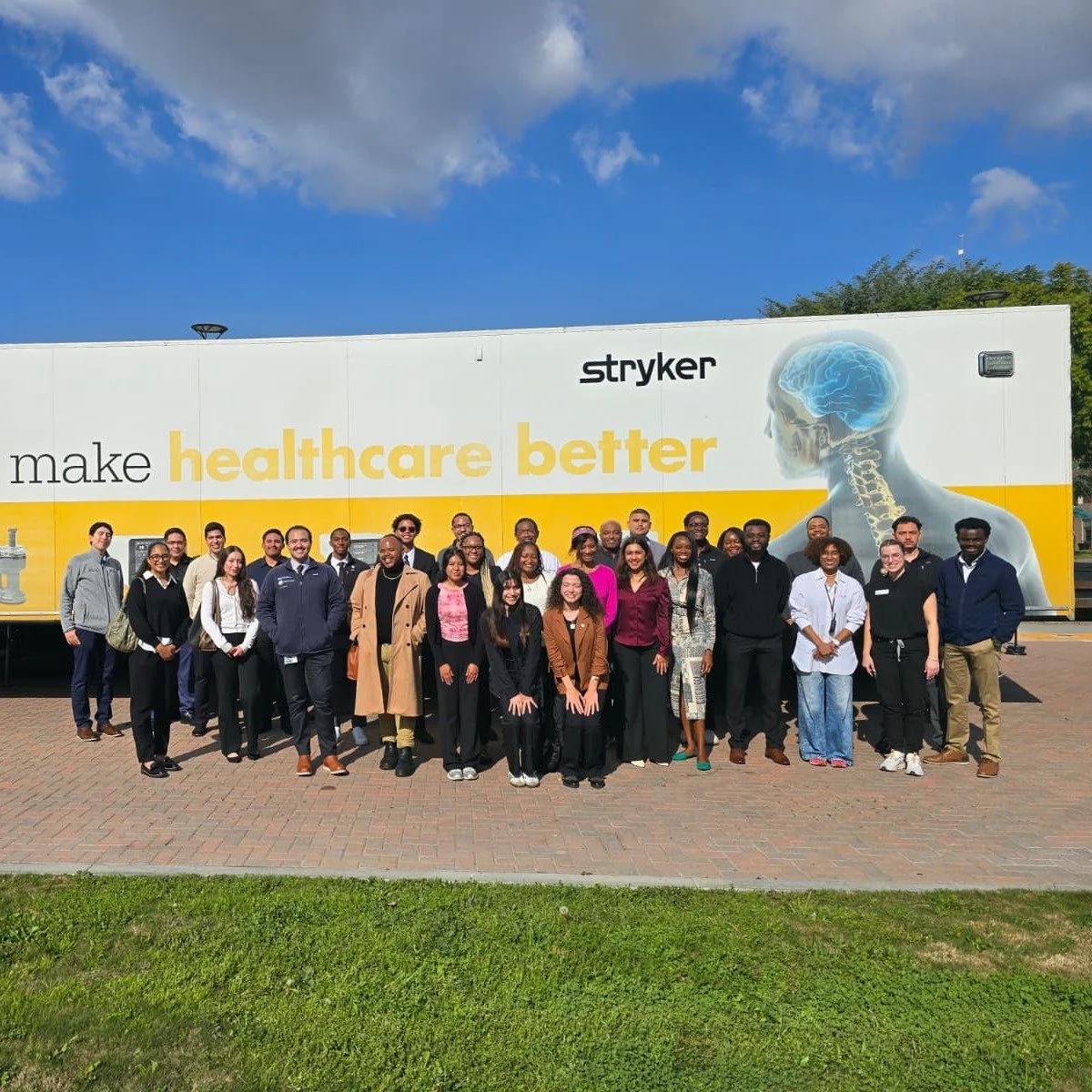 Through our HBCU partnership with @stryker_neurosurgical, ASBN brought the Stryker Mobile Lab to Charles R. Drew University College of Medicine. From lectures and Q&amp;A to operating inside the mobile lab, students gained real insight into the field