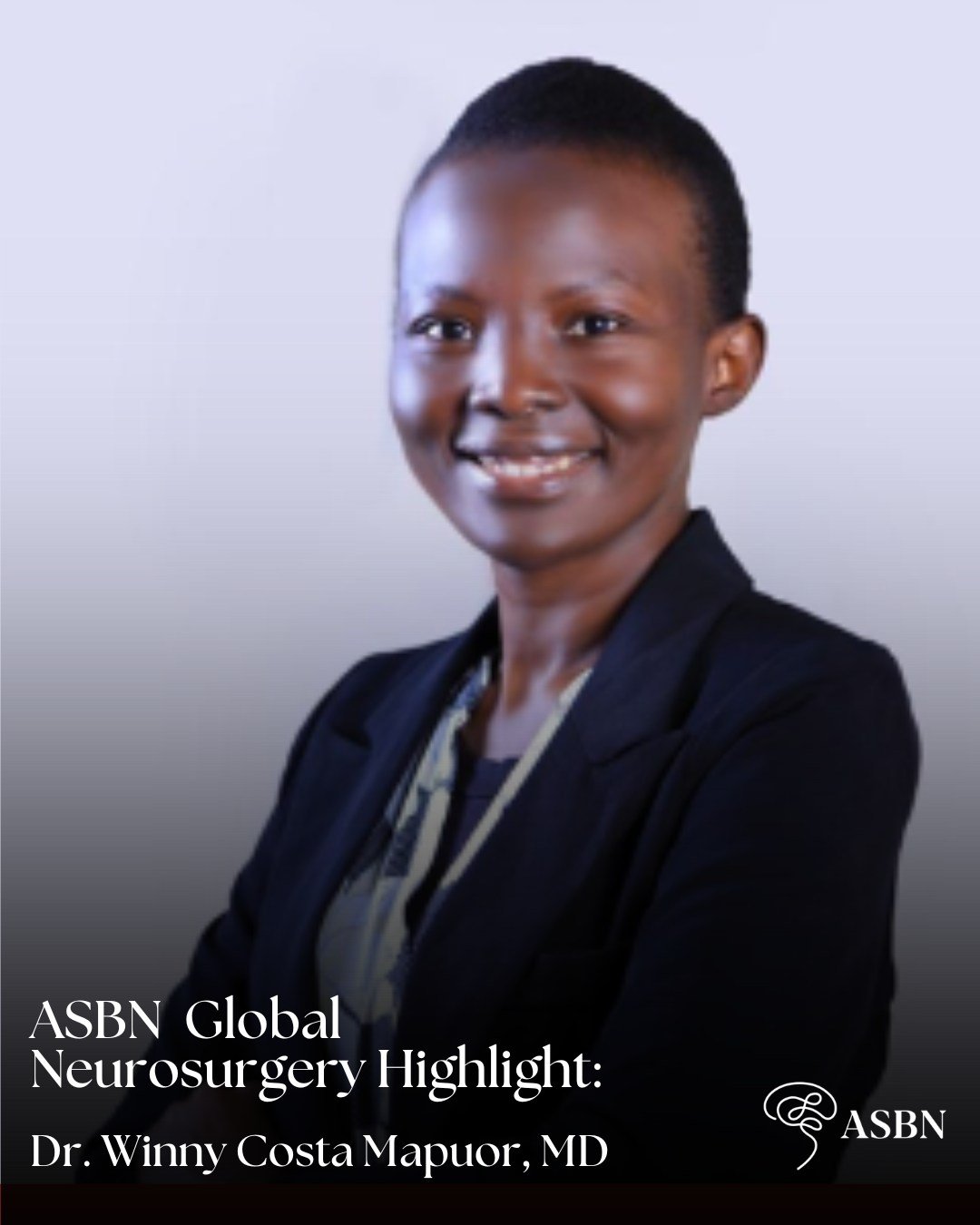 Dr. Winny Costa Mapuor made history in November 2024 as the first South Sudanese neurosurgeon&mdash;and remains one of the very few certified neurosurgeons serving South Sudan. 

In collaboration with international colleagues, Dr. Mapuor aspires to h