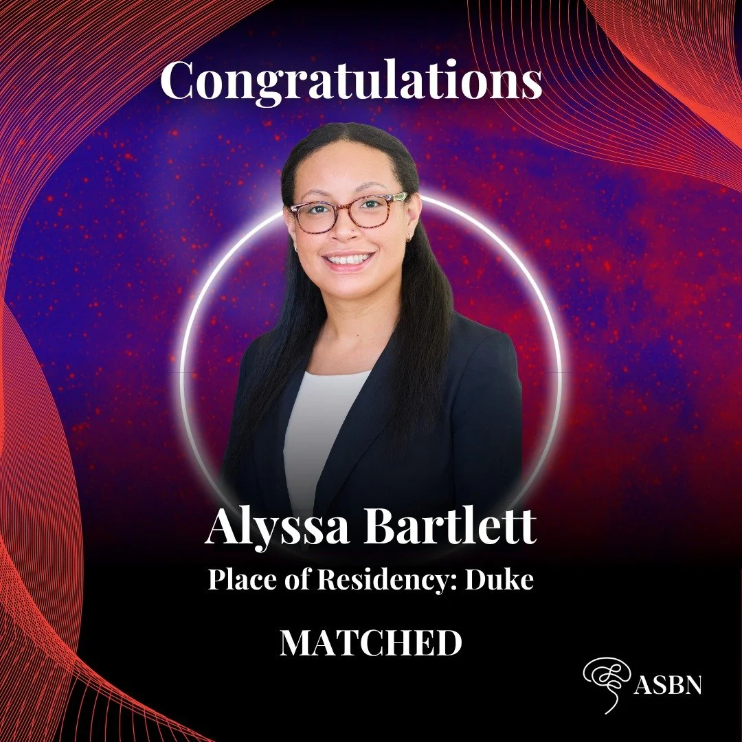 25 Black Neurosurgeons matched this year and we are celebrating in a BIG way! 🎉Congratulations to Alyssa Bartlett on matching into Neurological Surgery at Duke University!
 
Alyssa is a Duke University School of Medicine graduate whose passion for s