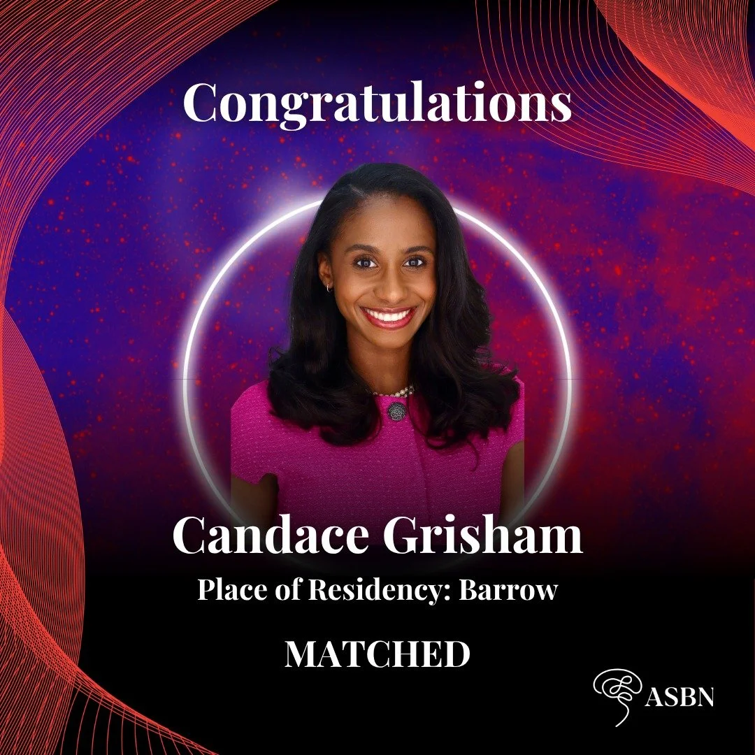The Home of Black Neurosurgical Excellence has something to celebrate. 🖤 Congratulations to Candace Grisham on matching into Neurological Surgery at Barrow Neurological Institute!
 
Candace is a Vanderbilt University School of Medicine graduate with