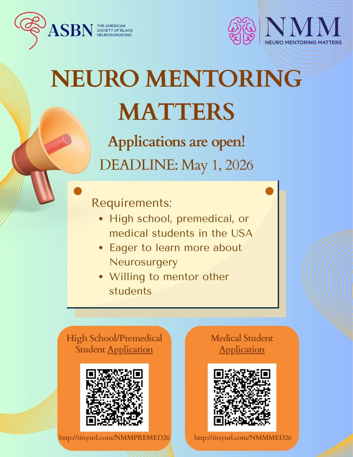 NeuroMentoring Matters (NMM) – Applications Now Open