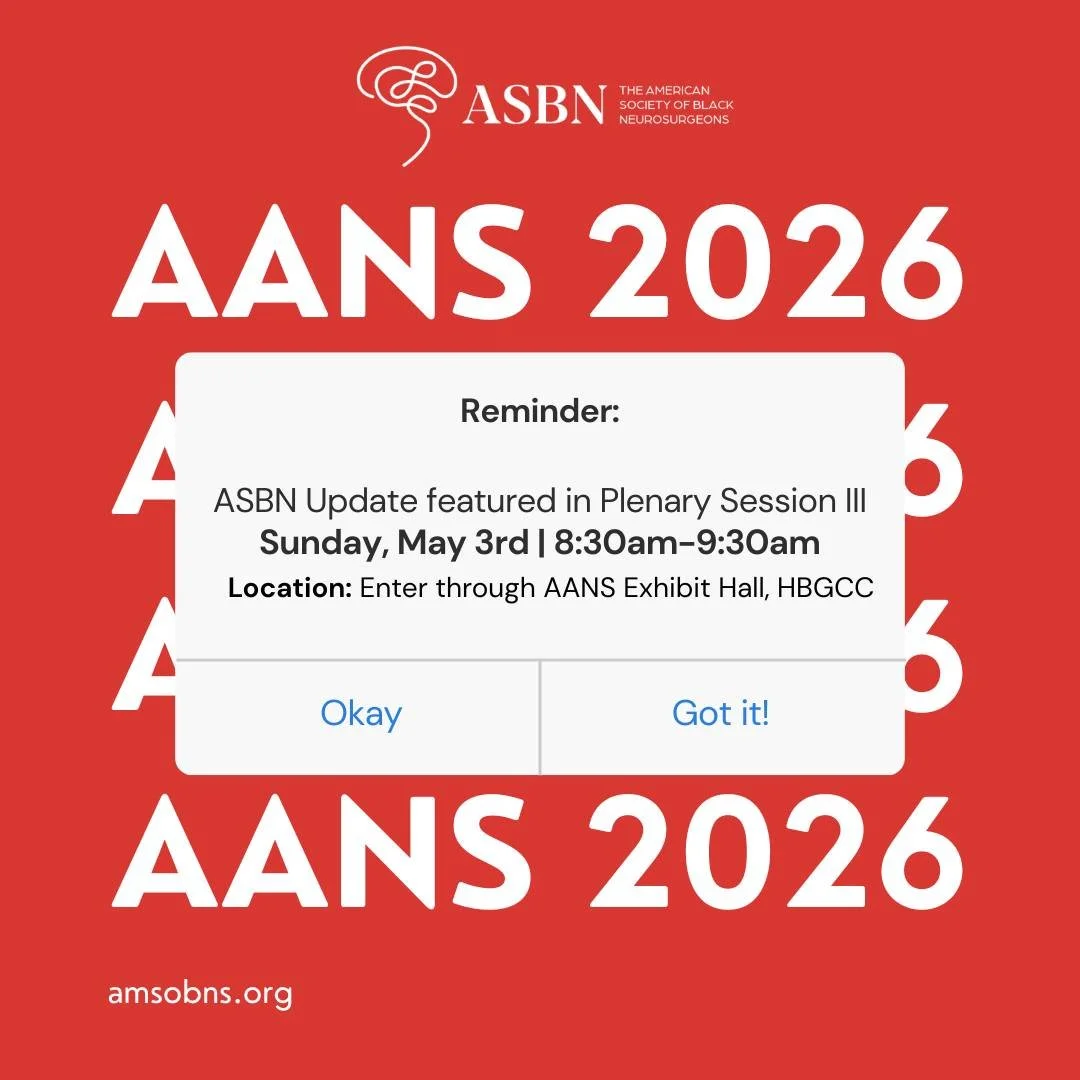 🚨Reminder: Tomorrow! Be sure to check out the ASBN update during AANS Plenary Session III. This presentation will highlight our leadership and continued impact in neurosurgery.

Presenting an ASBN video update featuring  ASBN President Dr. Ernest J.