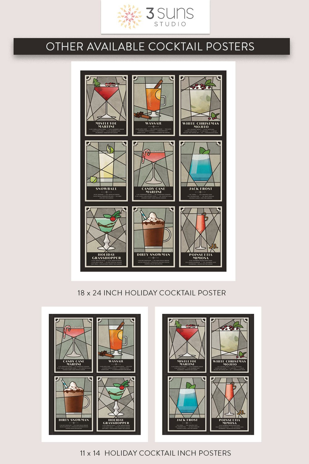 Image showing Holiday Cocktail Collection Poster (Copy) (Copy)