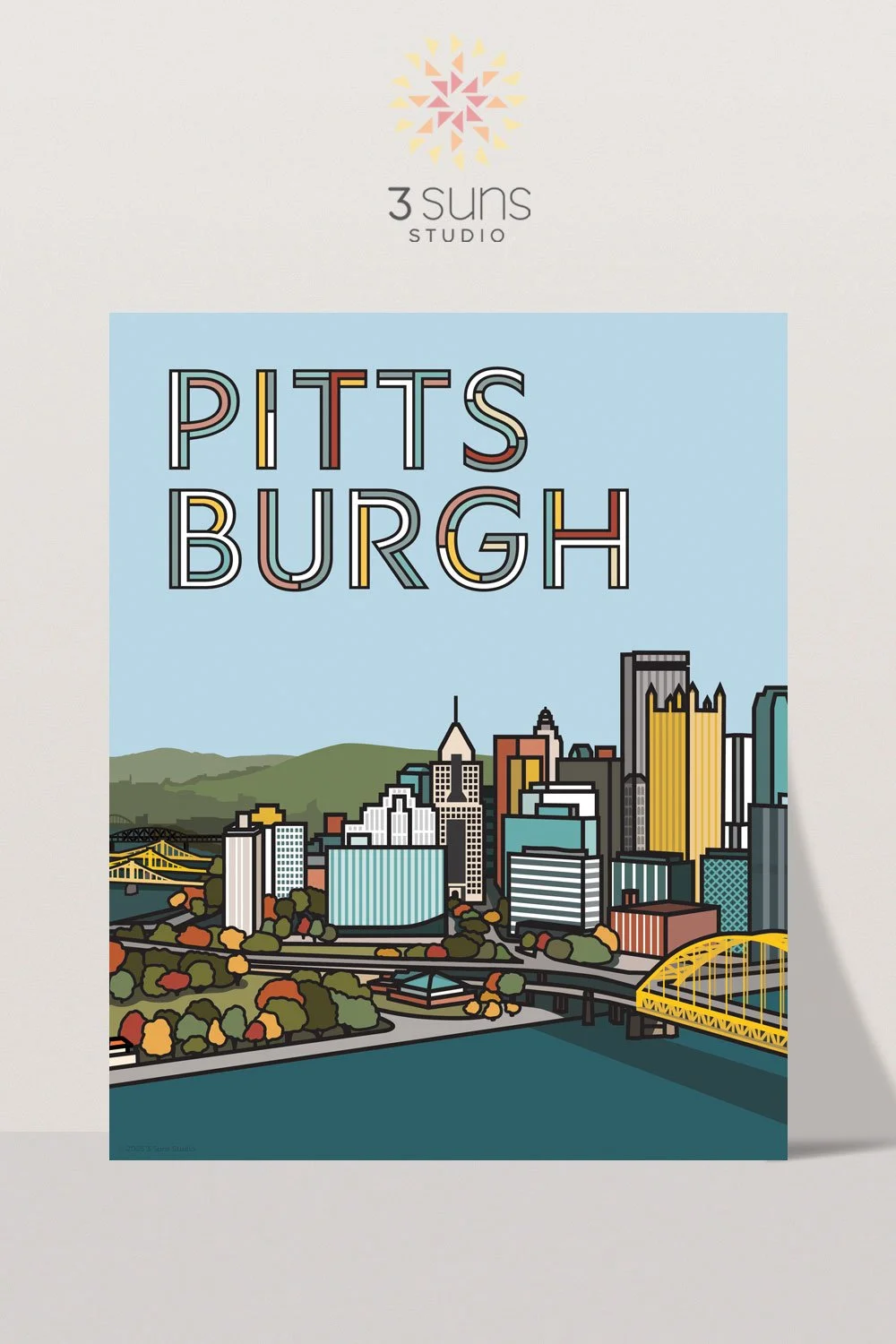 Pittsburgh Skyline Art Print