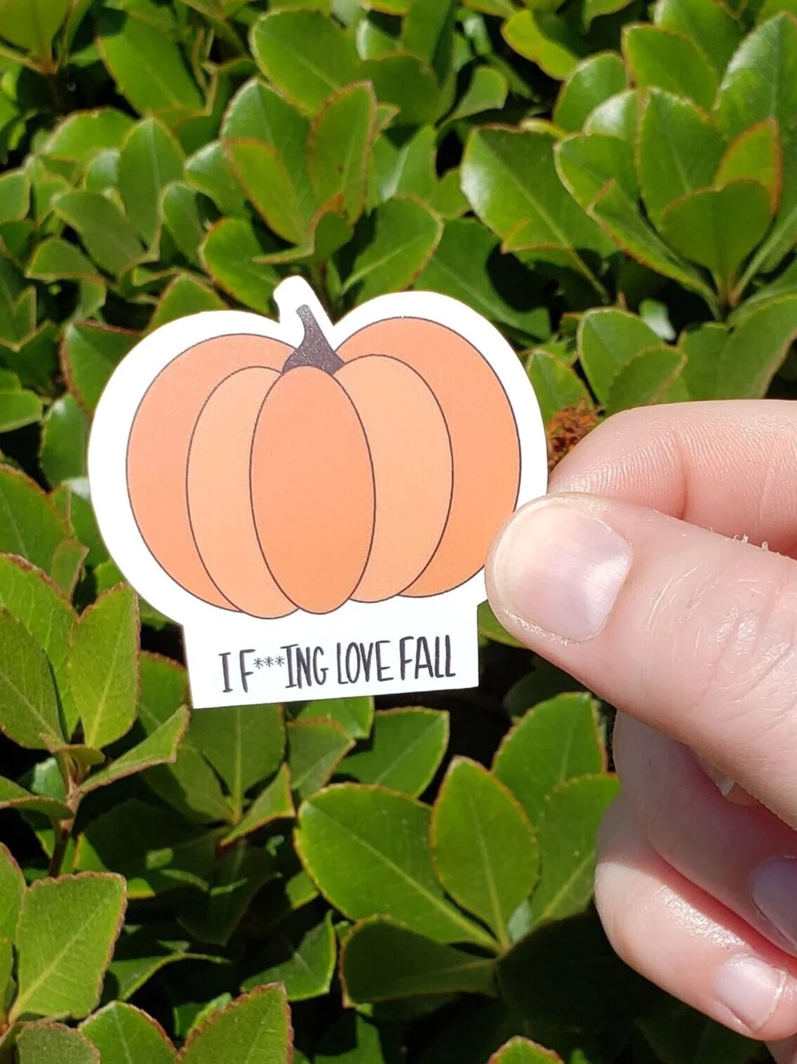 I F***ing Love Fall Pumpkin Sticker