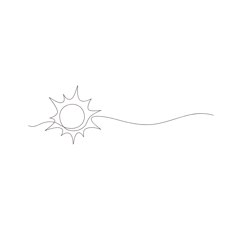 Hand drawn sunrise for the Illuminate Pathway for The Irenic Place in Aledo, Texas for functional lab consults and evaluations