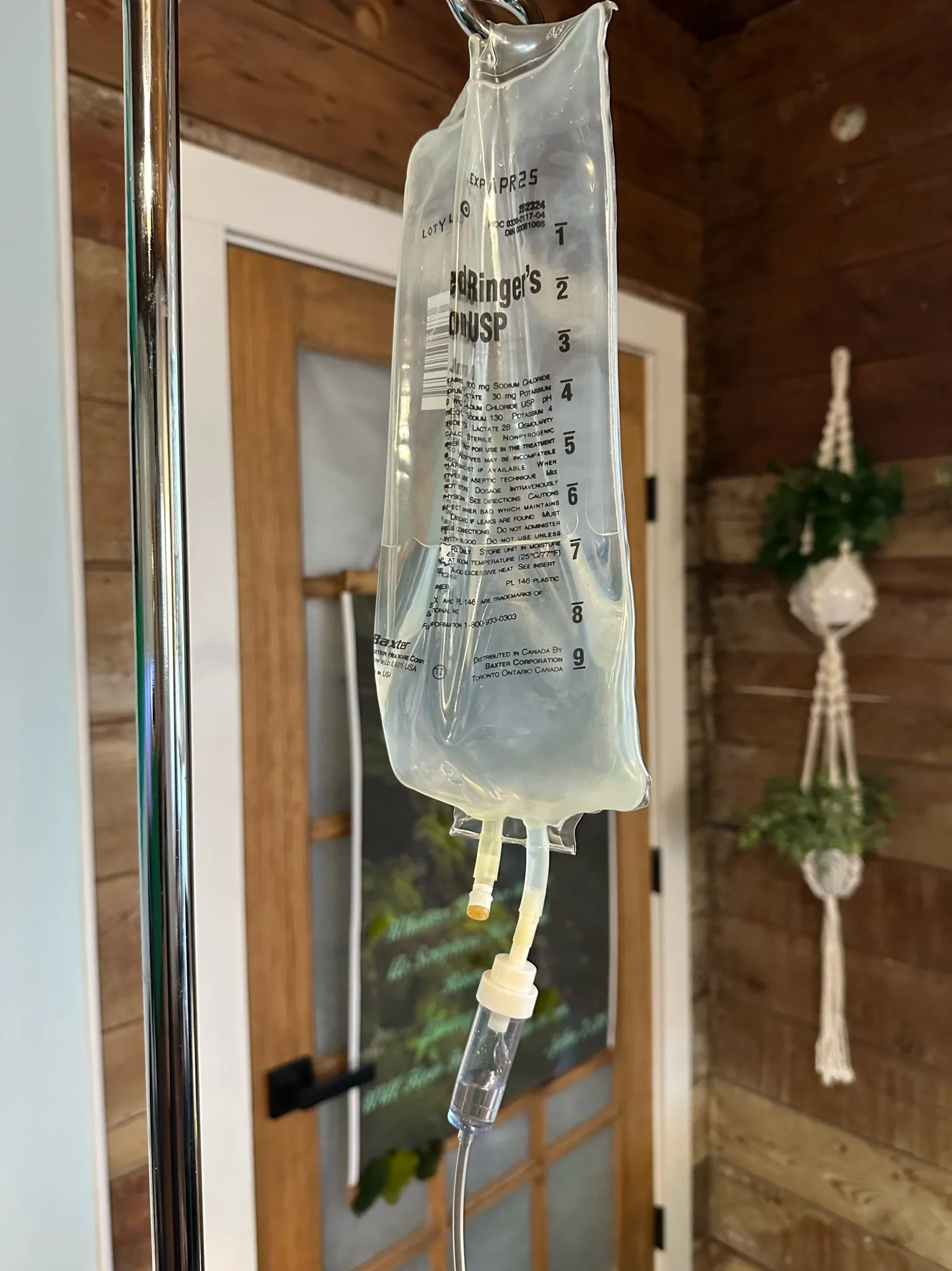 Foundation hydration IV drip for dehydration support at The Irenic Place in Aledo, Texas